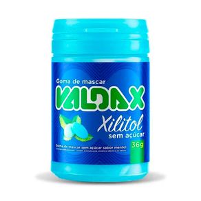 Goma de Mascar Valda X Xilitol Sem Açúçar Sabor Mentol 36g