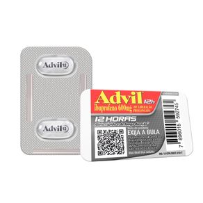 Advil 12h 600mg 2 Comprimidos Revestidos de Liberação Prolongada