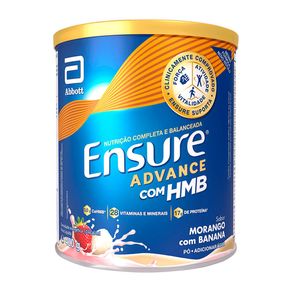 Suplemento Nutricional Ensure Advance Sabor Morango com Banana 400g
