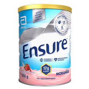 Suplemento Nutricional Ensure Sabor Morango 850g