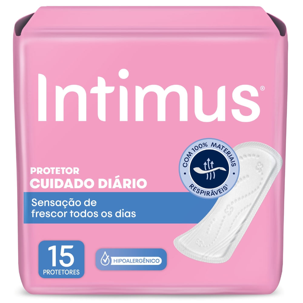 Protetor Diário Íntimus Cuidado Diário 15 Unidades