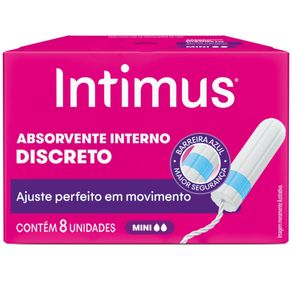 Absorvente Interno Intimus Discreto Mini 8 Unidades