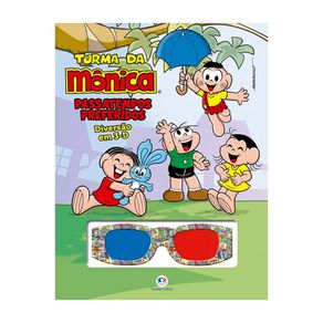 Livro Turma da Mônica Passatempos Preferidos Diversão em 3D 1 Unidade