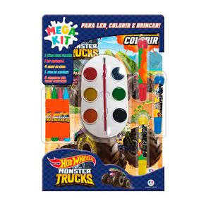 Livro Hot Wheels Mega Kit Para Ler, Colorir e Brincar 1 Unidade