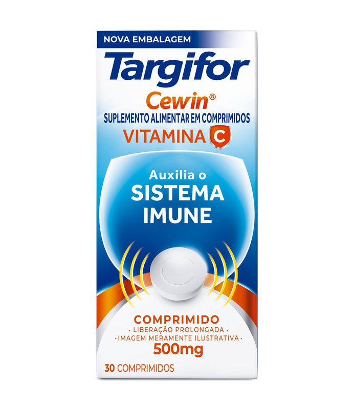 Suplemento Alimentar Targifor Cewin 500mg 30 Comprimidos de Liberação Prolongada