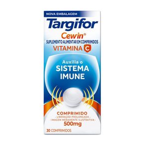 Suplemento Alimentar Targifor Cewin 500mg 30 Comprimidos de Liberação Prolongada