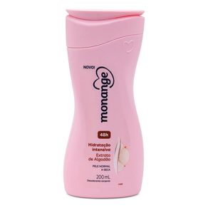 Hidratante Desodorante Corporal Monange Extrato de Algodão 200ml