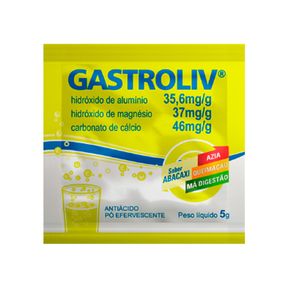 Antiácido Efervescente Gastroliv Sabor Abacaxi 5g