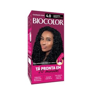 Tinta de Cabelo Biocolor Mini Kit Castanho Médio Nada Básico 4.0