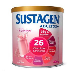 Complemento Alimentar Sustagem Adultos+ Sabor Morango 400g