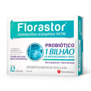 Suplemento Alimentar Florastor Probiótico 1 Bilhão 12 Cápsulas