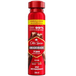 Desodorante Antitranspirante Aerossol Masculino Old Spice Amadeirado 200ml Embalagem Econômica