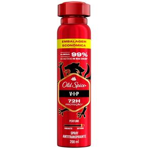 Desodorante Antitranspirante Aerossol Masculino Old Spice V.I.P 200ml Embalagem Econômica