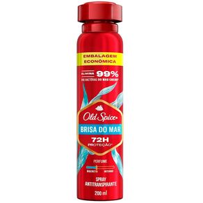 Desodorante Antitranspirante Aerossol Masculino Old Spice Brisa do Mar 200ml Embalagem Econômica