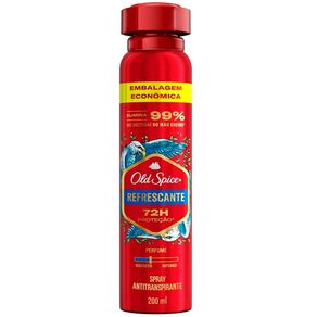 Desodorante Antitranspirante Aerossol Masculino Old Spice Refrescante 200ml Embalagem Econômica