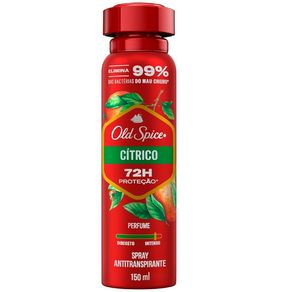 Desodorante Antitranspirante Aerossol Masculino Old Spice Cítrico 150ml