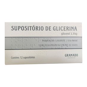 Supositório de Glicerina Pediátrico Granado 12 Unidades
