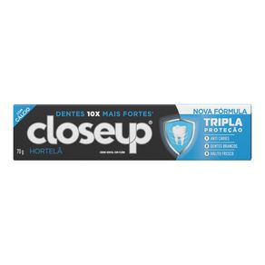 Creme Dental Closeup Tripla Proteção Hortelã 70g