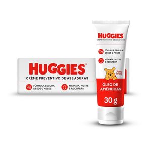 Creme Preventivo de Assaduras Huggies com Óleo de Amêndoas 30g