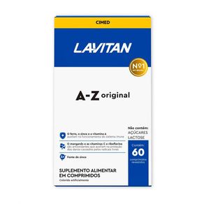 Suplemento Alimentar Lavitan A-Z Original 60 Comprimidos Revestidos