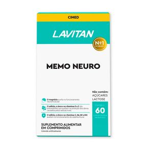 Suplemento Alimentar Lavitan Memo Neuro 60 Comprimidos Revestidos