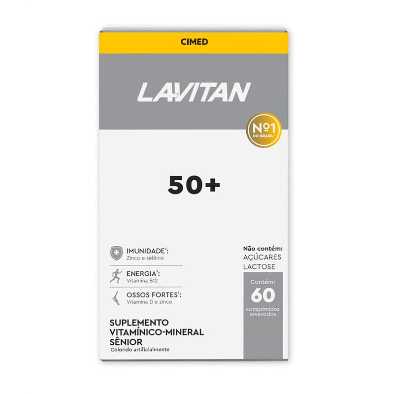 Suplemento Alimentar Lavitan 50+ 60 Comprimidos Revestidos