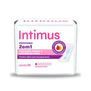 Protetor Diário Intimus 2 em 1 14 Unidades