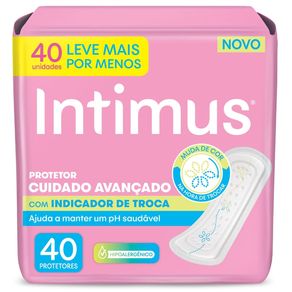 Protetor Diário Intimus com Indicador de Troca 40 Unidades
