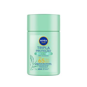 Protetor Solar Facial Nivea Sun Tripla Proteção Fluido Controle de Oleosidade FPS65 40ml