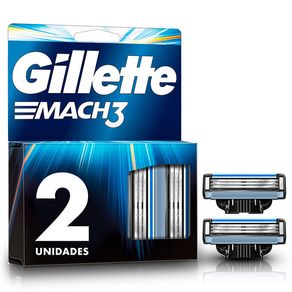 Carga para Aparelho de Barbear Gillette Mach3 2 Unidades