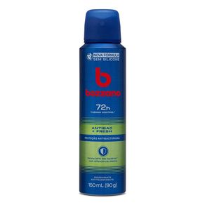 Desodorante Antitranspirante Aerossol Masculino Bozzano Antibac + Fresh 150ml