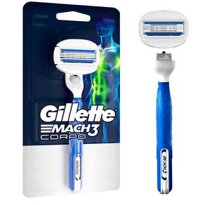 Aparelho de Depilação Recarregável Gillette Mach3 Corpo 1 Unidade