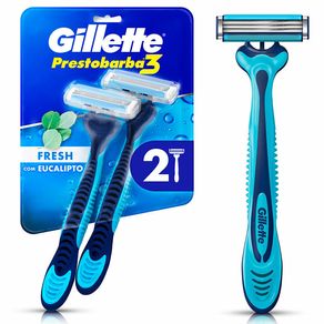 Aparelho de Barbear Descartável Gillette Prestobarba3 Fresh 2 Unidades