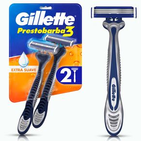 Aparelho de Barbear Descartável Gillette Prestobarba3 2 Unidades