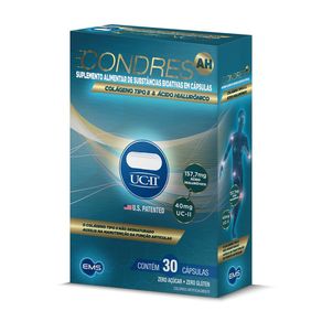 Suplemento Alimentar Condres AH Colágeno Tipo II 30 Cápsulas