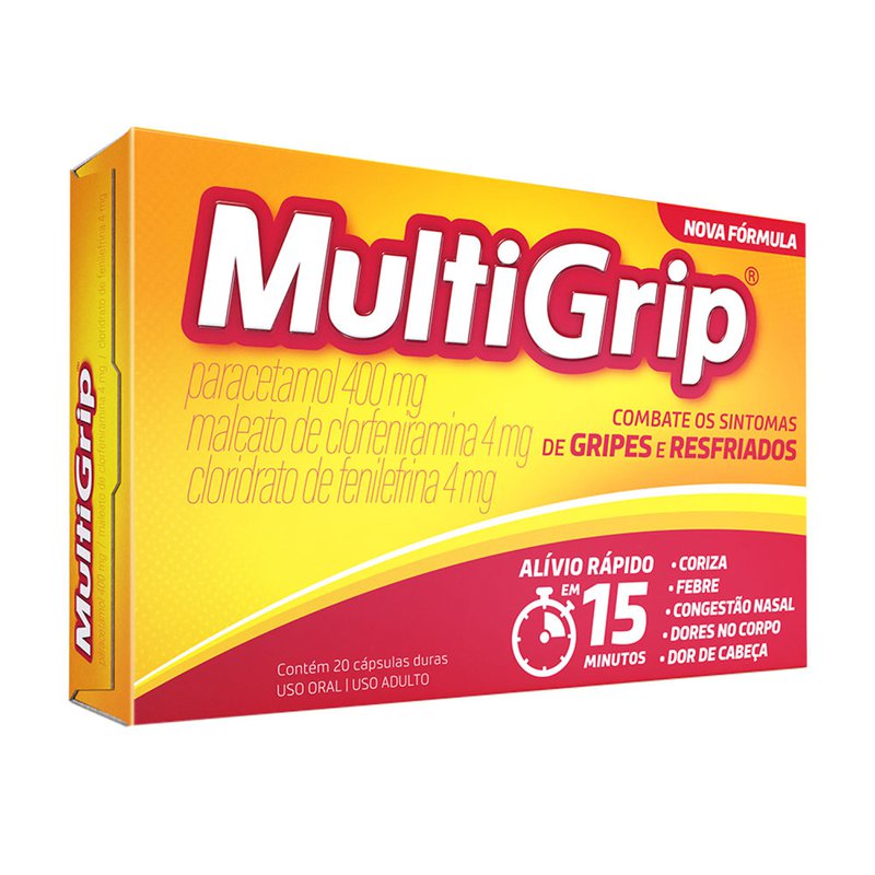 Antigripal Multigrip 20 Cápsulas Duras