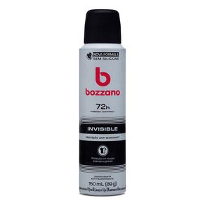 Desodorante Antitranspirante Aerossol Masculino Bozzano Invisible 150ml