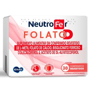 Suplemento Alimentar Neutrofer Folato D 30 Comprimidos Revestidos