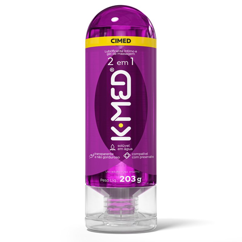 Gel Lubrificante Íntimo K-Med 2 em 1 203g
