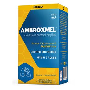 Ambroxmel 15mg/5ml Xarope Pediátrico Sabor Mel 120ml + Copo Dosador