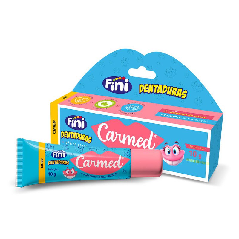 Hidratante Labial Carmed Fini Dentaduras 10g