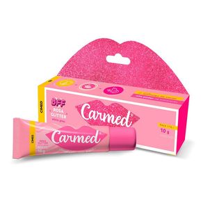 Hidratante Labial Carmed BFF Rosa Glitter 10g