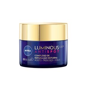 Creme Facial Nivea Luminous 630 Antispot Complexo de Reparação Noturna 50ml