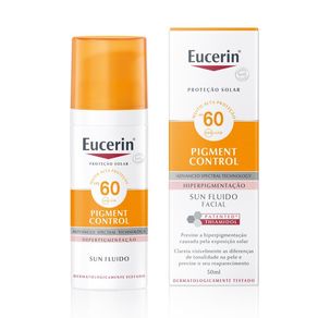 Protetor Solar Facial Antimanchas Creme Eucerin Sun Pigment Control Sem Cor FPS 60 50ml