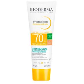 Protetor Solar Facial Bioderma Photoderm Antioleosidade Sun Active Defense FPS70 Cor 3 Médio 40g