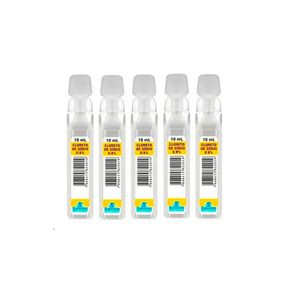 Cloreto de Sódio 0,9% Samtec 5 Ampolas 10ml Cada