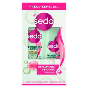 Kit Seda Prebióticos + Biotina Shampoo 300ml + Condicionador 190ml