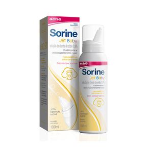 Descongestionante Nasal Infantil Sorine Jet Baby 0,9% Solução Nasal Spray Jato Contínuo Suave 100ml
