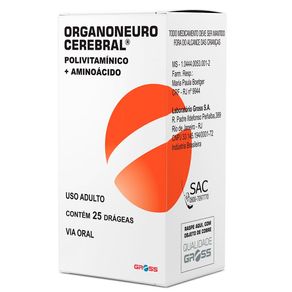 Polivitamínico + Aminoácido Organoneuro Cerebral 25 Drágeas