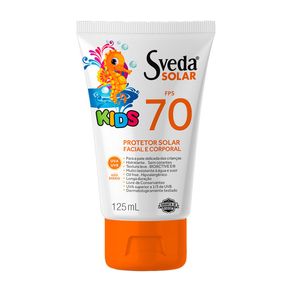 Protetor Solar Facial e Corporal Sveda Kids FPS70 125ml